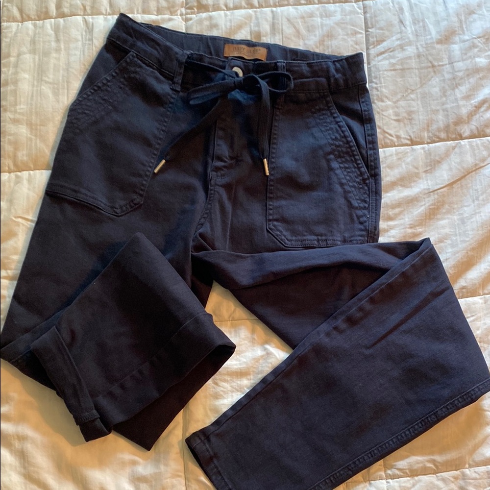 Judy Blue Navy Casual Jogger Drawstring Pants